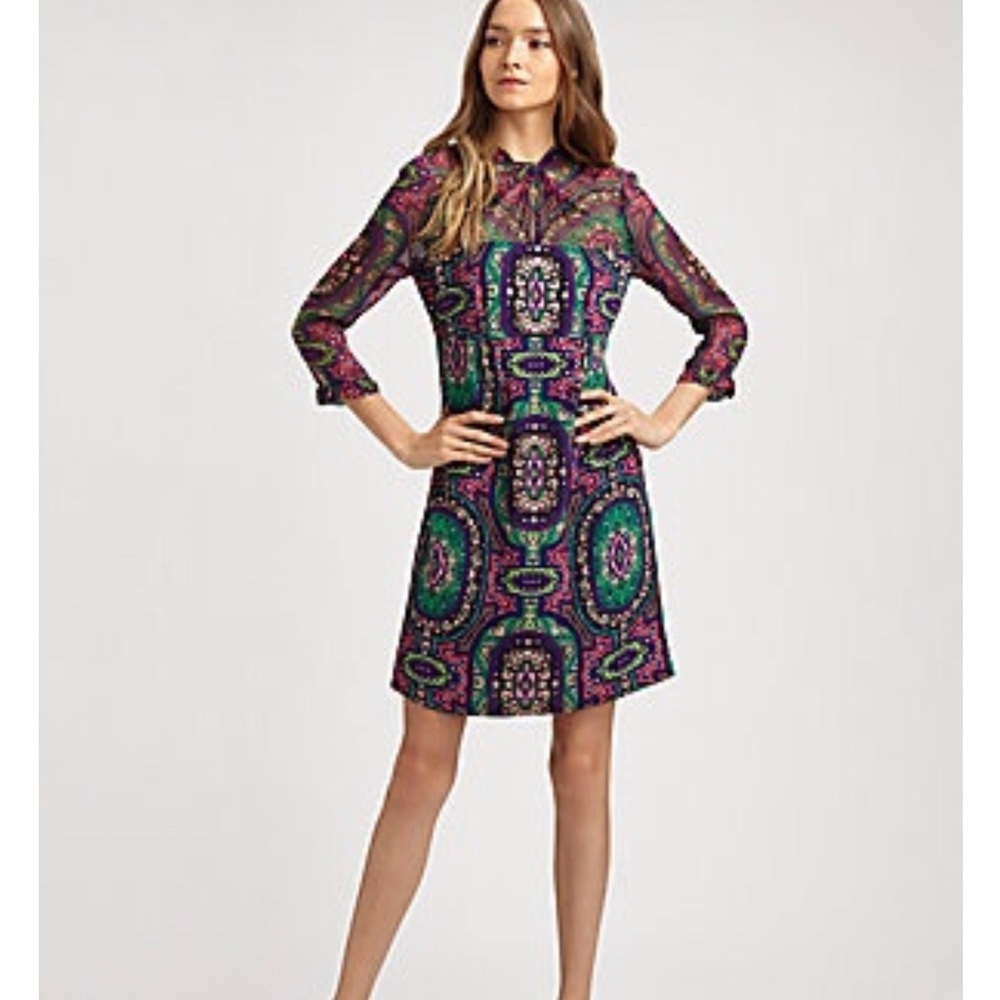 Nanette Lepore Sz. 10 Hot to Trot Iris Print Dress